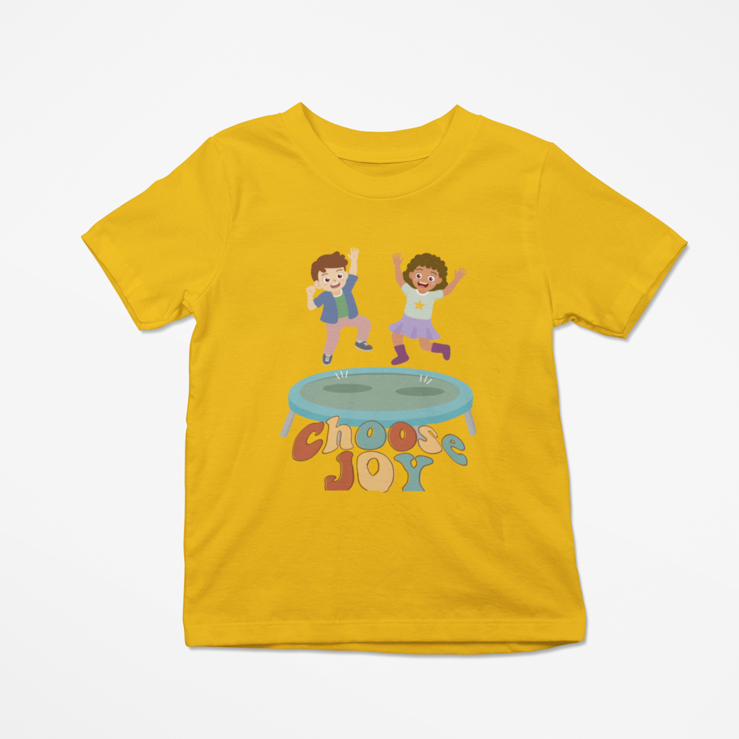 Kid's Choose Joy Unisex T-shirt Butter Yellow by ZealforTee