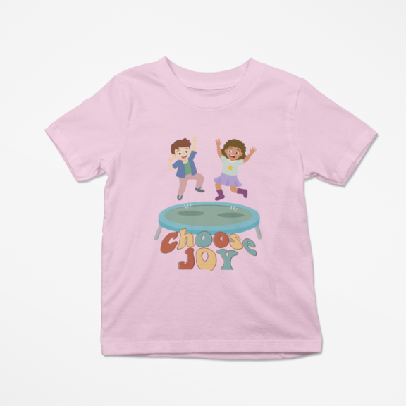 Kid's Choose Joy Unisex T-shirt Iris Lavender by ZealforTee