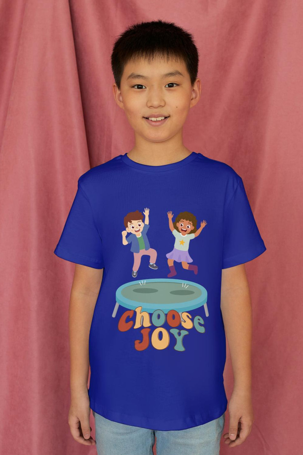 Kid's Choose Joy Unisex T-shirt Orange by ZealforTee