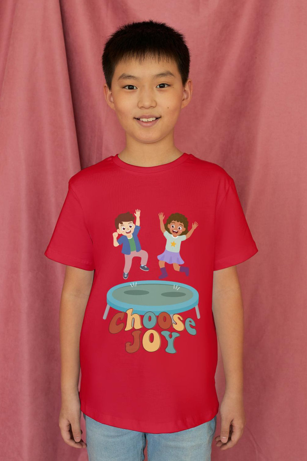 Kid's Choose Joy Unisex T-shirt Liril Green by ZealforTee
