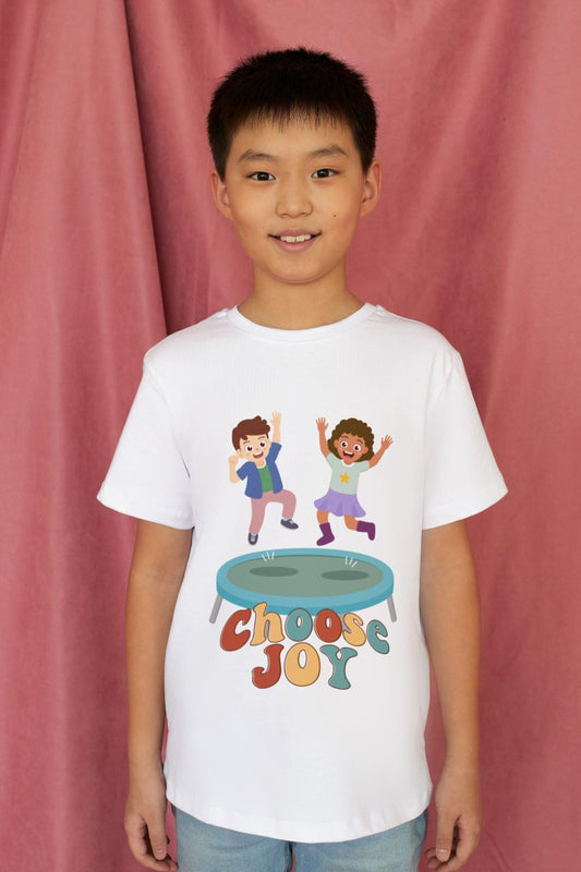 Kid's Choose Joy Unisex T-shirt Red by ZealforTee