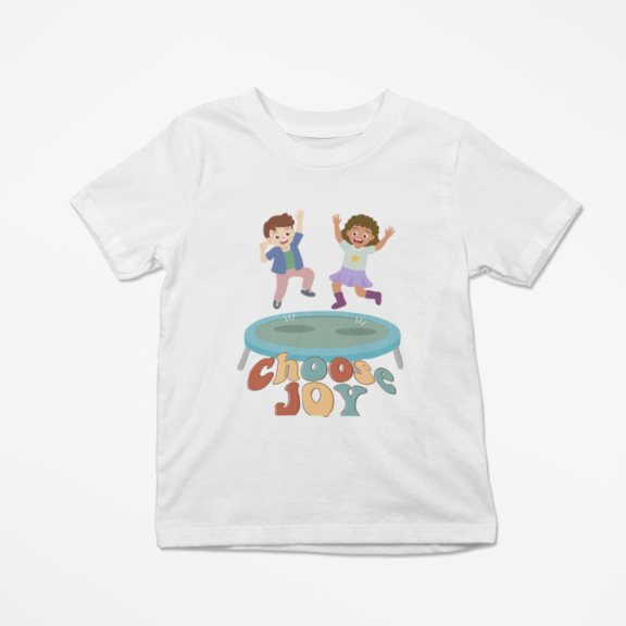 Kid's Choose Joy Unisex T-shirt Red by ZealforTee