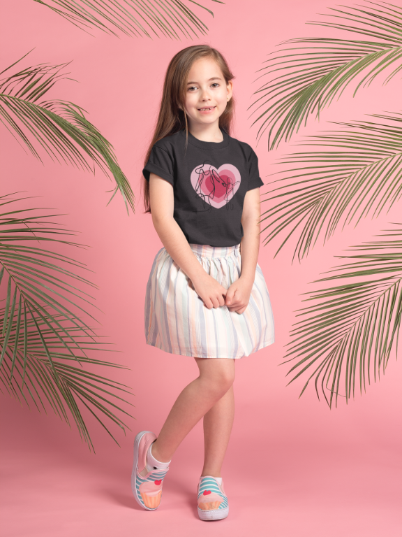 Kid's Line Art Soul Unisex T-shirt Black by ZealforTee