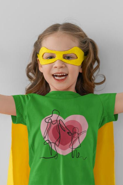 Kid's Line Art Soul Unisex T-shirt White by ZealforTee