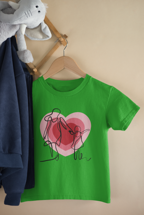 Kid's Line Art Soul Unisex T-shirt White by ZealforTee