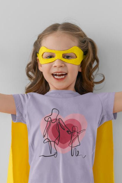 Kid's Line Art Soul Unisex T-shirt SkyBlue by ZealforTee