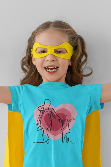 Kid's Line Art Soul Unisex T-shirt Black by ZealforTee