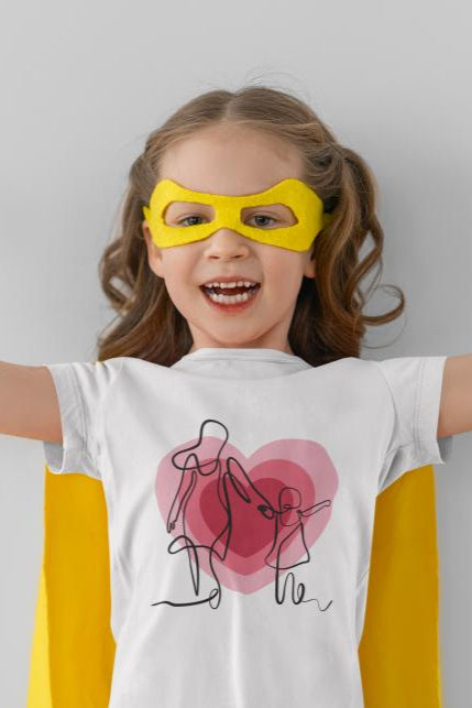 Kid's Line Art Soul Unisex T-shirt Lavender by ZealforTee