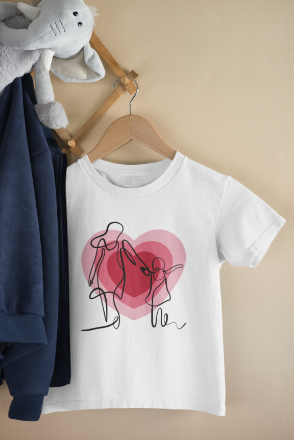 Kid's Line Art Soul Unisex T-shirt Lavender by ZealforTee