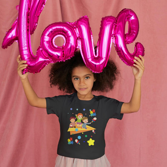 Kid's Paper Plane Unisex T-shirt Liril Green by ZealforTee