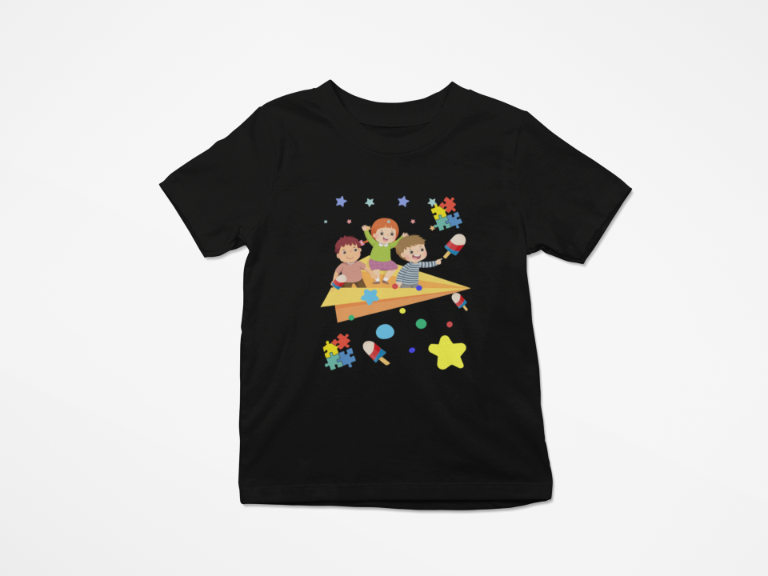 Kid's Paper Plane Unisex T-shirt Liril Green by ZealforTee