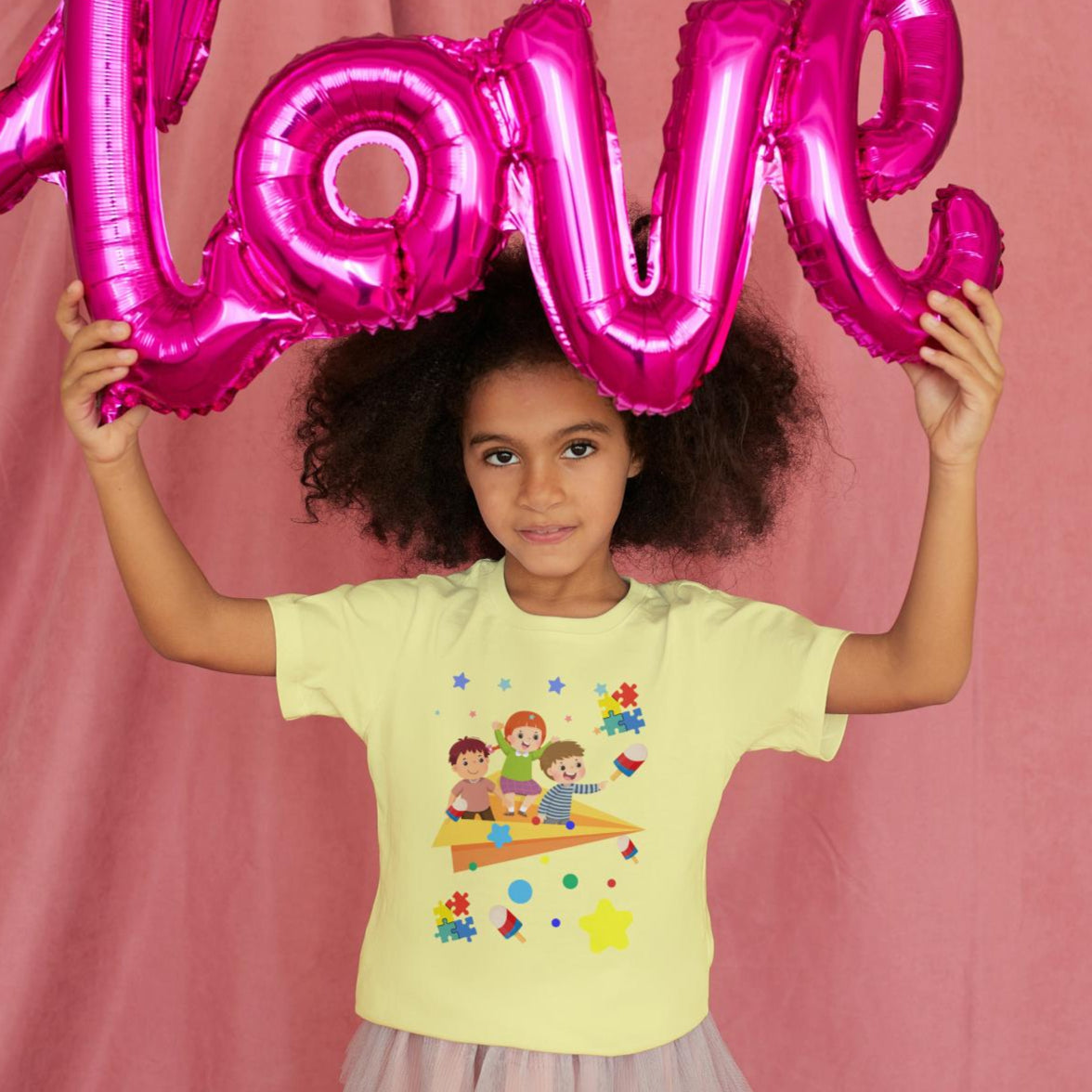 Kid's Paper Plane Unisex T-shirt Light Pink by ZealforTee