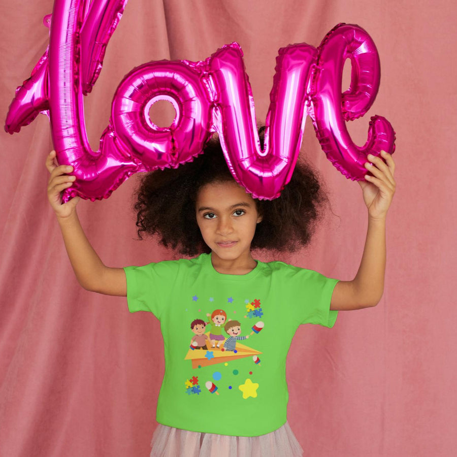 Kid's Paper Plane Unisex T-shirt Golden Yellow by ZealforTee