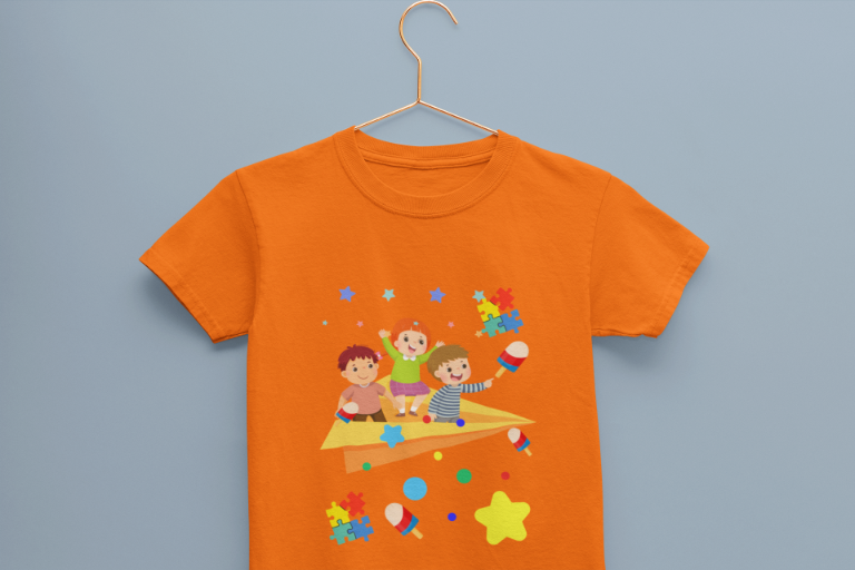 Kid's Paper Plane Unisex T-shirt Iris Lavender by ZealforTee