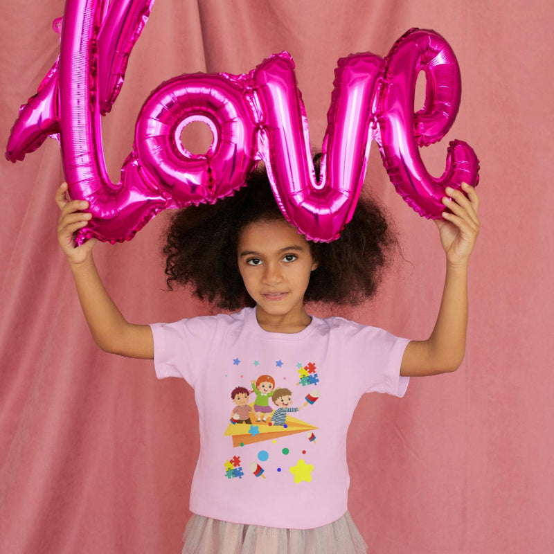 Kid's Paper Plane Unisex T-shirt Butter Yellow by ZealforTee