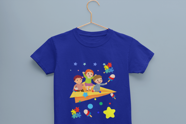 Kid's Paper Plane Unisex T-shirt Royal Blue by ZealforTee