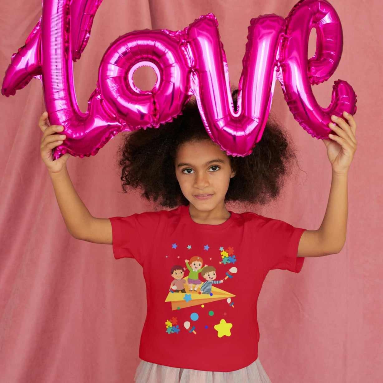 Kid's Paper Plane Unisex T-shirt Red by ZealforTee