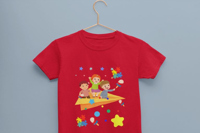 Kid's Paper Plane Unisex T-shirt Red by ZealforTee