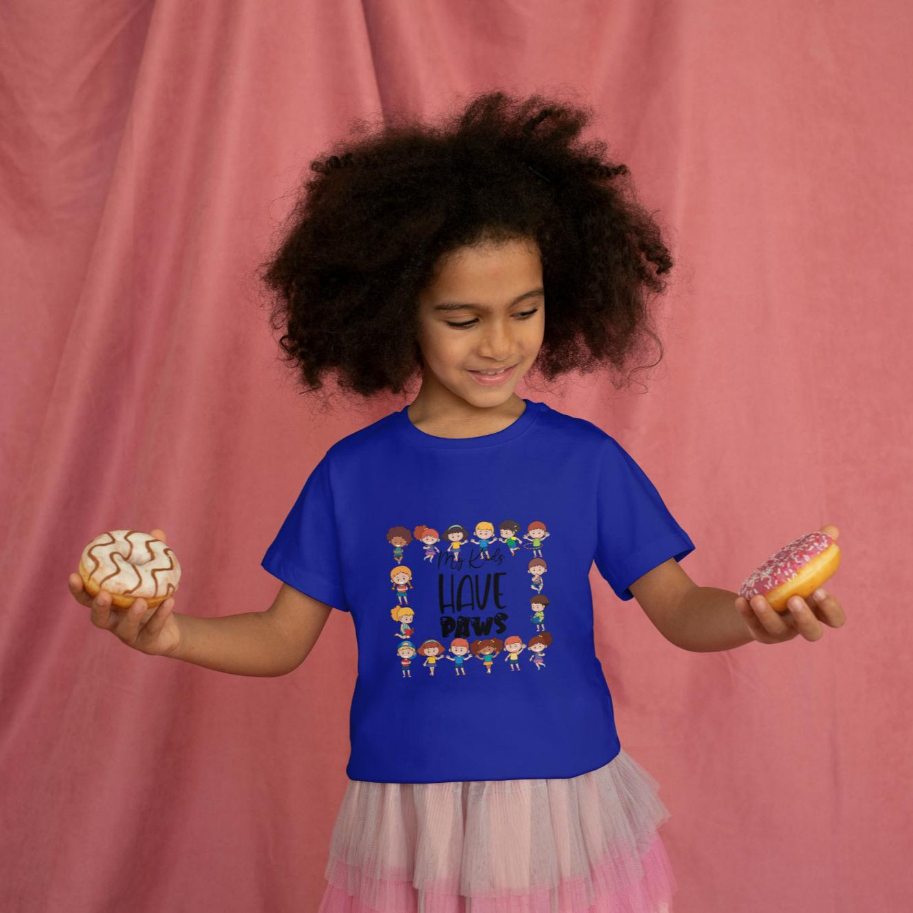 Kid' Paws Unisex T-shirt Orange by ZealforTee