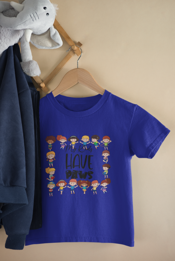 Kid' Paws Unisex T-shirt Liril Green by ZealforTee