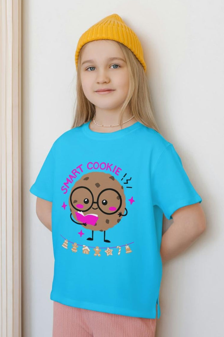 Kids Smart Cookie Unisex T-shirt White by ZealforTee