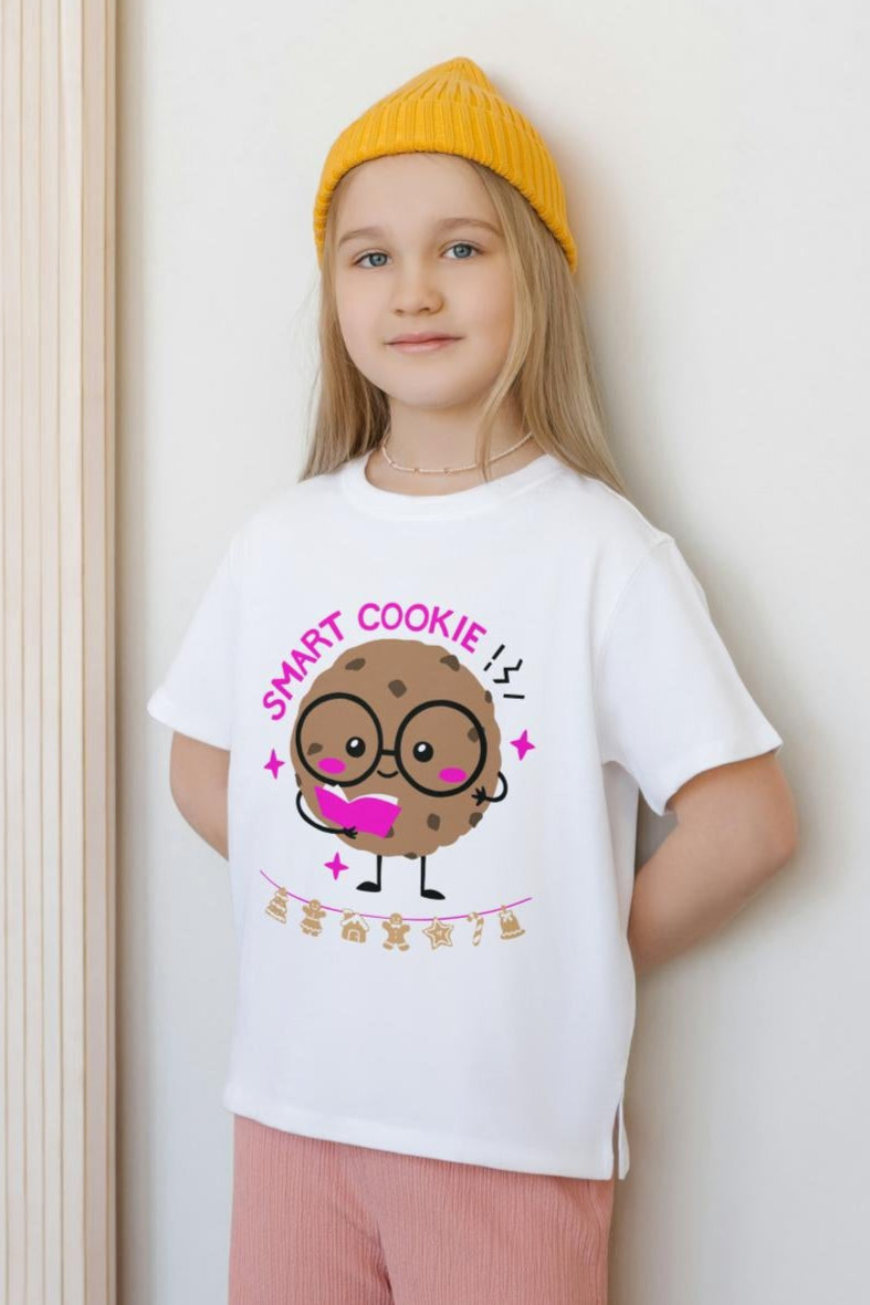 Kids Smart Cookie Unisex T-shirt Sky Blue by ZealforTee
