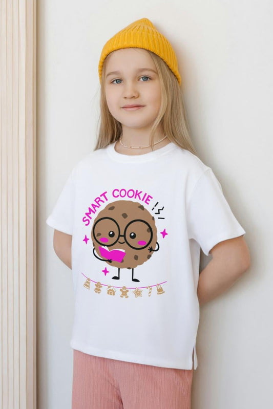 Kids Smart Cookie Unisex T-shirt Sky Blue by ZealforTee