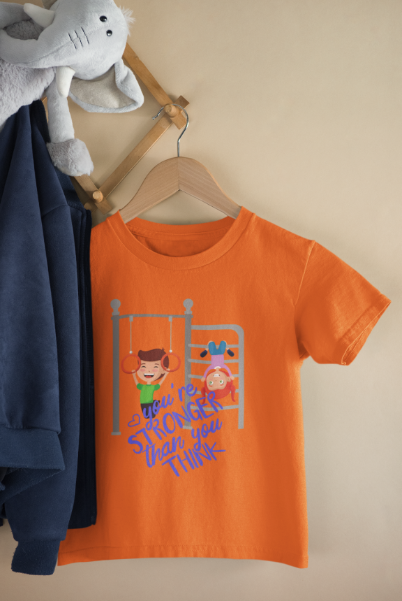 Kid's Stronger Unisex T-shirt Black by ZealforTee