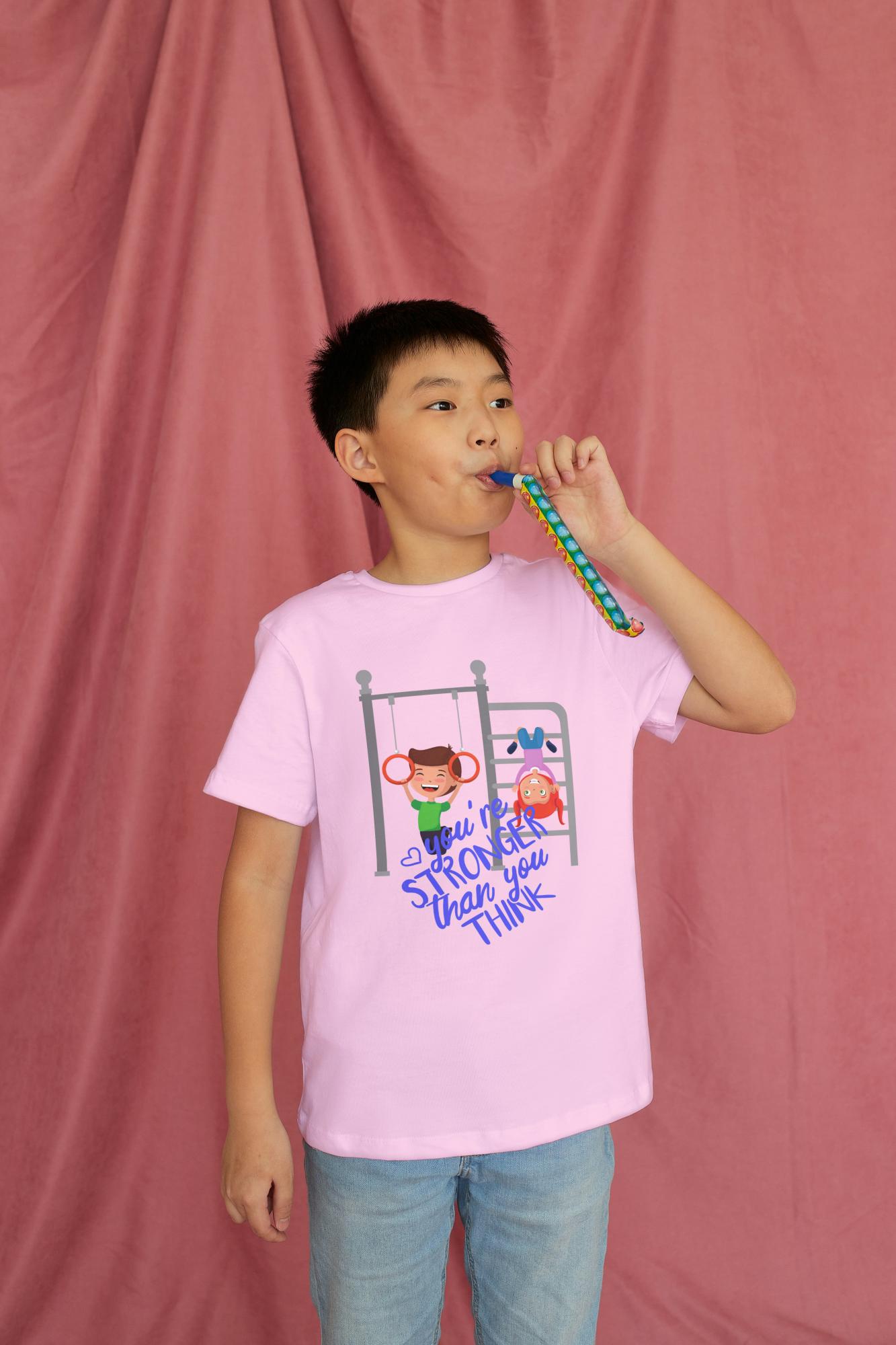 Kid's Stronger Unisex T-shirt Iris Lavender by ZealforTee