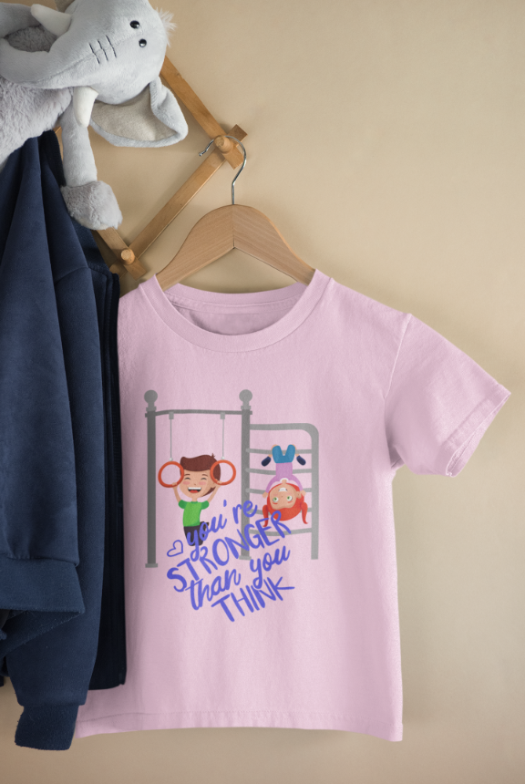 Kid's Stronger Unisex T-shirt Iris Lavender by ZealforTee