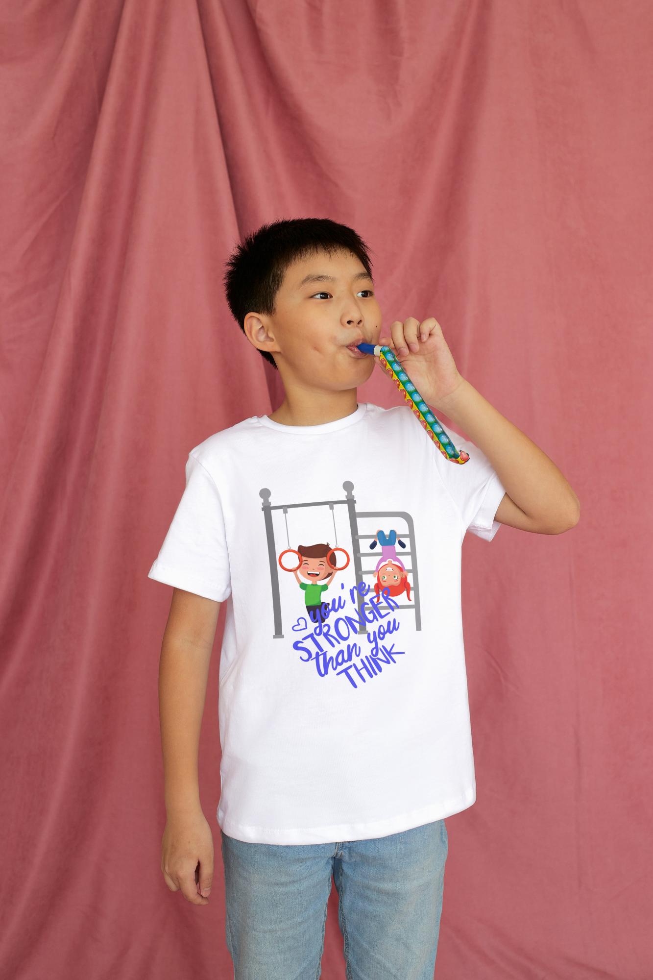 Kid's Stronger Unisex T-shirt Orange by ZealforTee