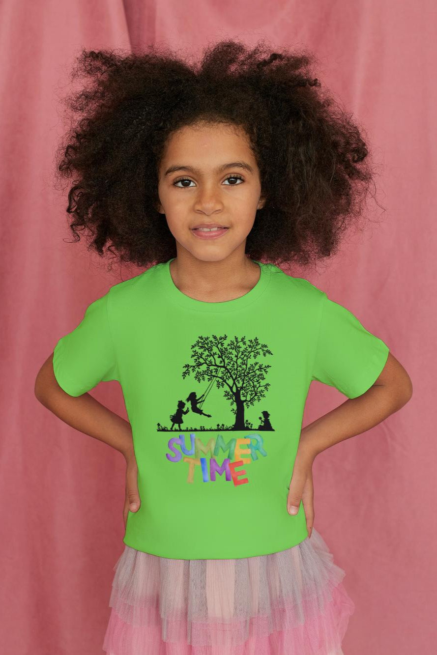 Kid's Summer Time Unisex T-shirt Iris Lavender by ZealforTee