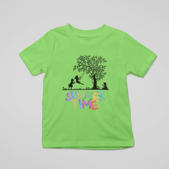 Kid's Summer Time Unisex T-shirt Iris Lavender by ZealforTee