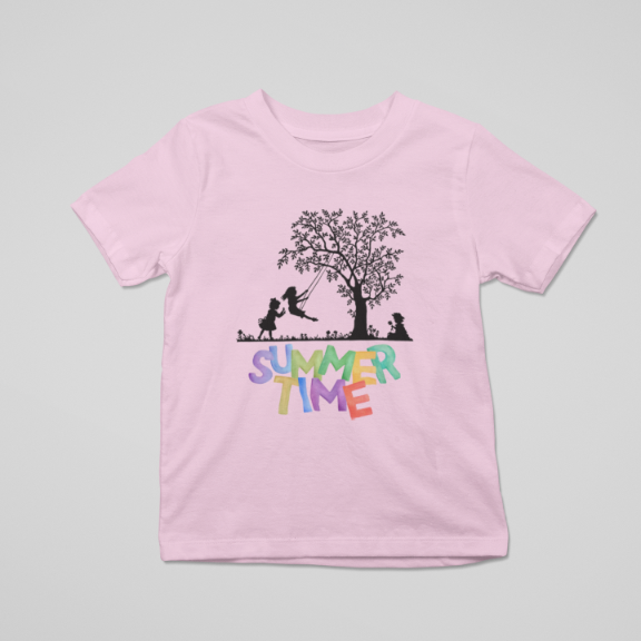 Kid's Summer Time Unisex T-shirt Iris Lavender by ZealforTee