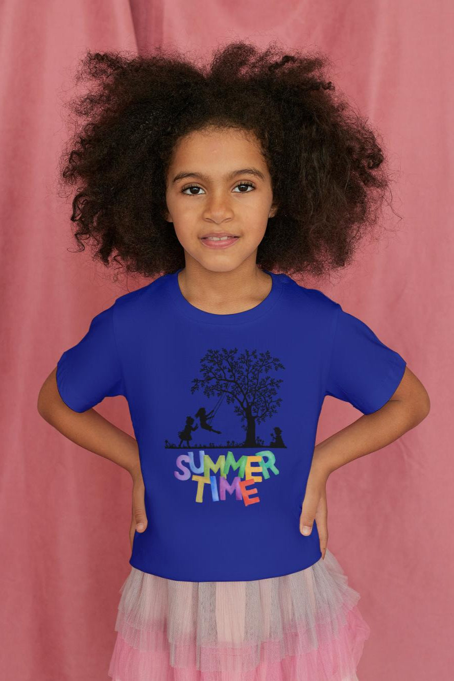 Kid's Summer Time Unisex T-shirt Butter Yellow by ZealforTee