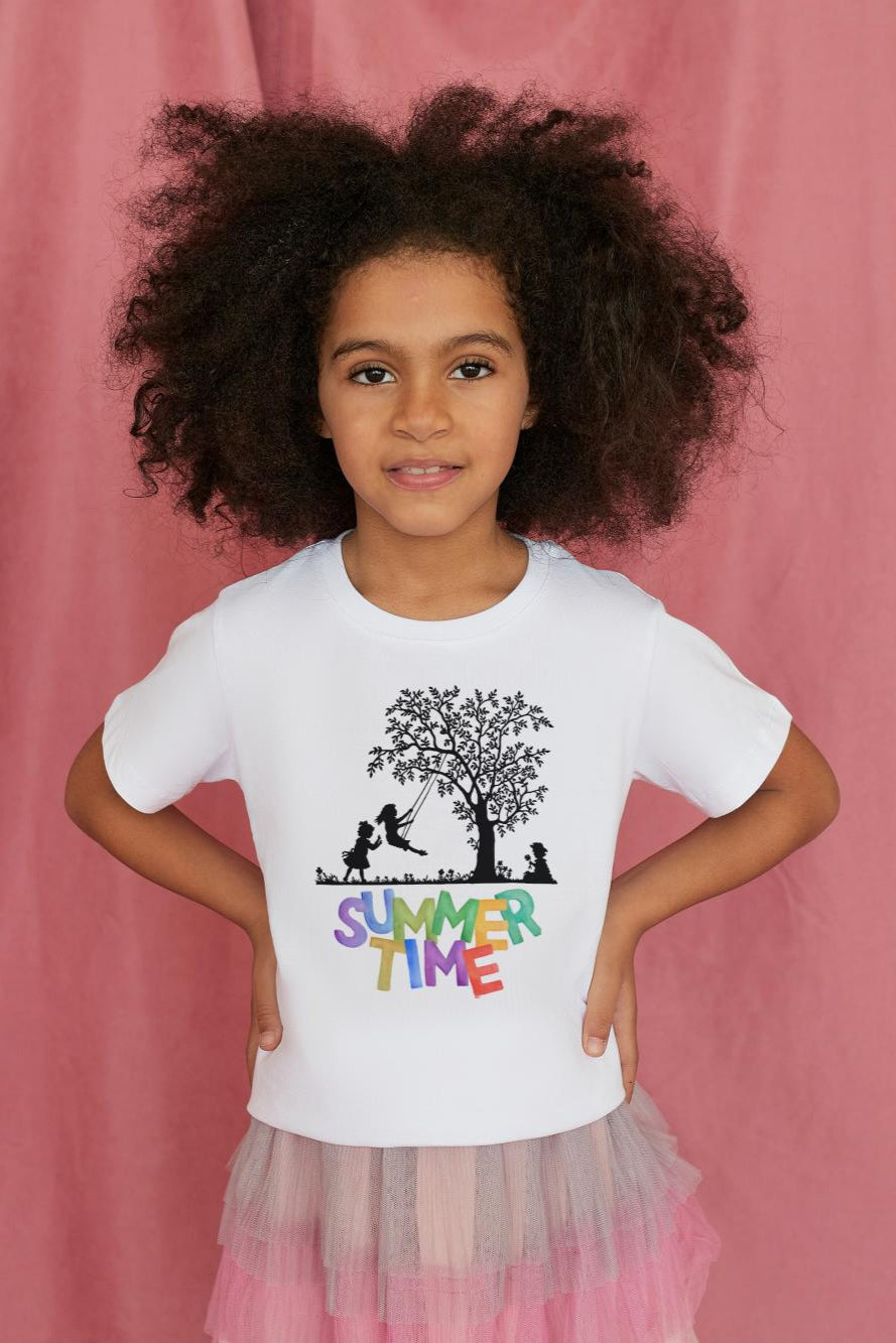 Kid's Summer Time Unisex T-shirt Red by ZealforTee