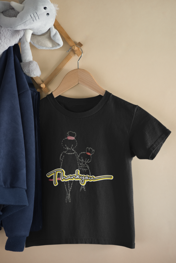 Kid's Thanks A Ton Unisex T-shirt Black by ZealforTee