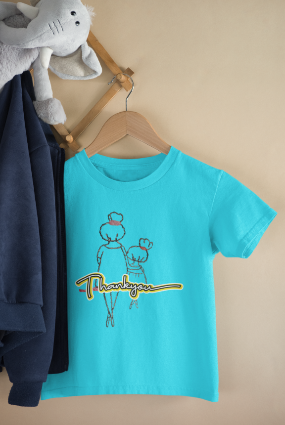 Kid's Thanks A Ton Unisex T-shirt New Yellow by ZealforTee