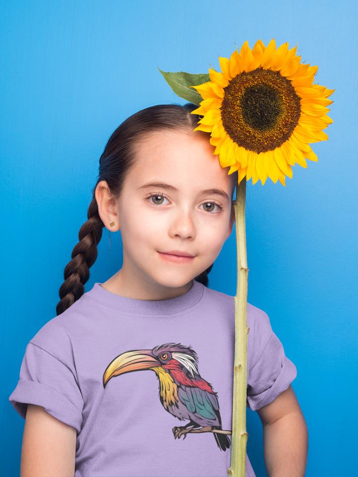 Kid's Toucan Unisex Tshirt Butter Yellow by ZealforTee