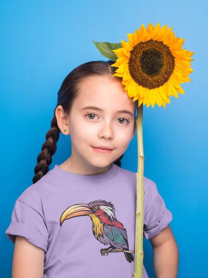 Kid's Toucan Unisex Tshirt Butter Yellow by ZealforTee