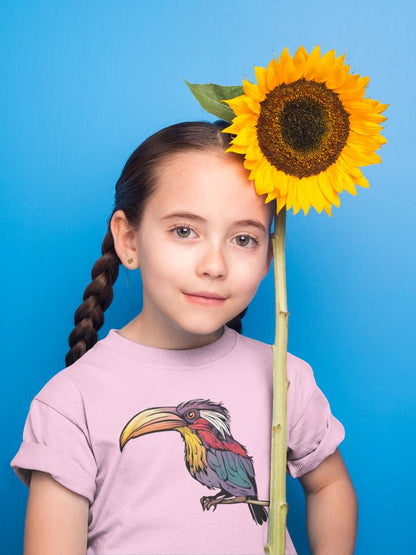 Kid's Toucan Unisex Tshirt Butter Yellow by ZealforTee