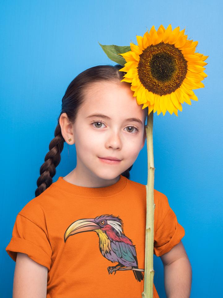 Kid's Toucan Unisex Tshirt Black by ZealforTee