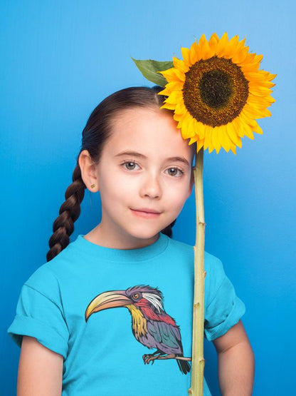 Kid's Toucan Unisex Tshirt Black by ZealforTee