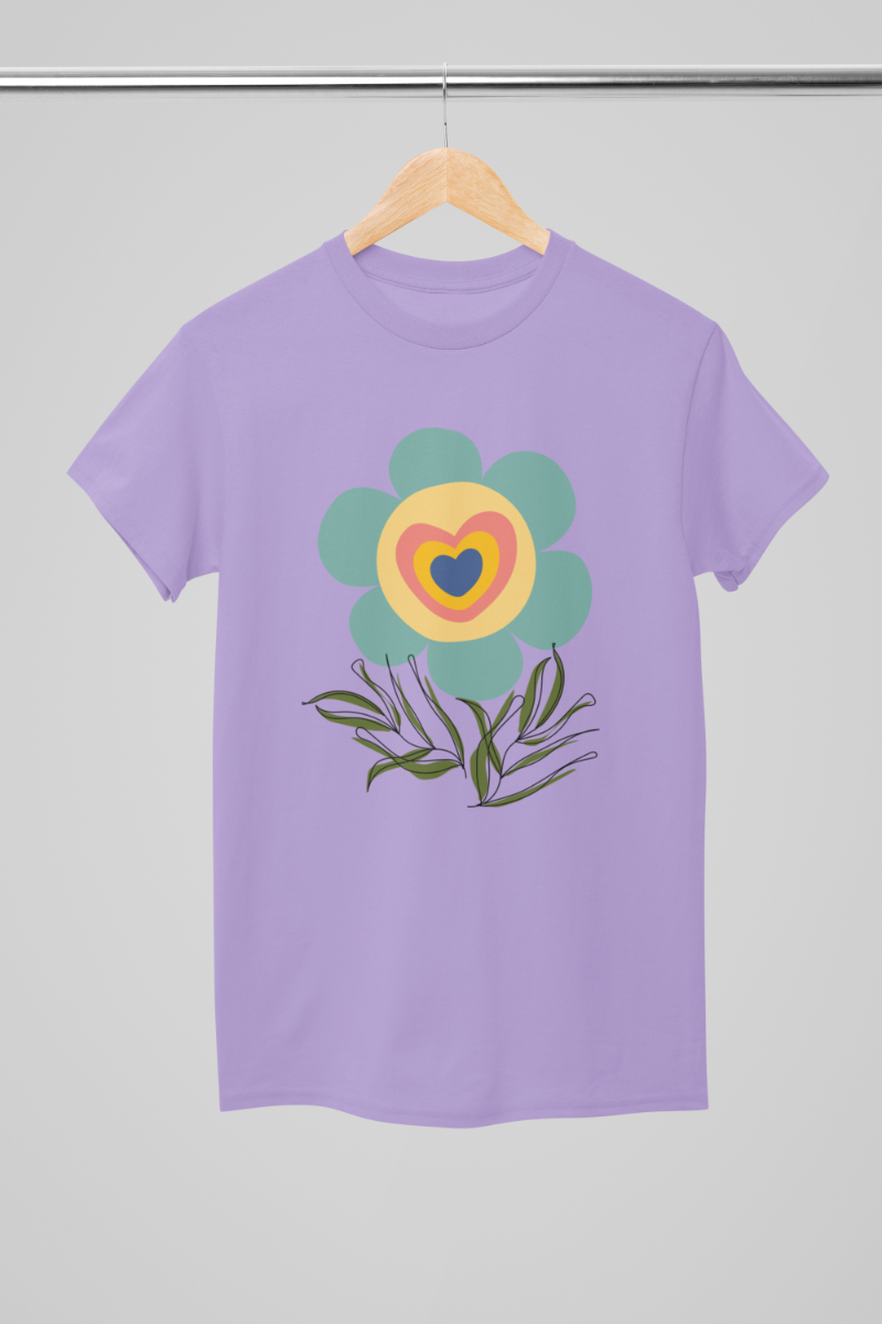 Kid's Striking Flower Unisex T-shirt Light Pink by ZealforTee