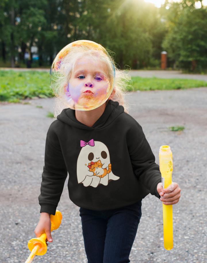 Girl's Hello Kitty Hoodie Sweatshirt Black by ZealforTee