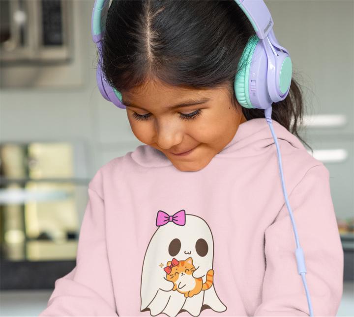 Girl's Hello Kitty Hoodie Sweatshirt Light Baby Pink by ZealforTee