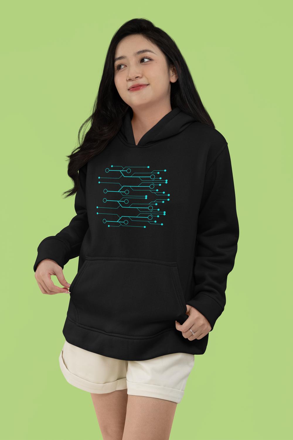 Women's Line Tech Hoodies Royal Blue by ZealforTee