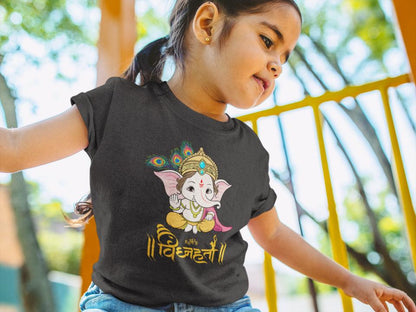 Kid's Ganesh Chaturthi Unisex T-shirt SkyBlue by ZealforTee