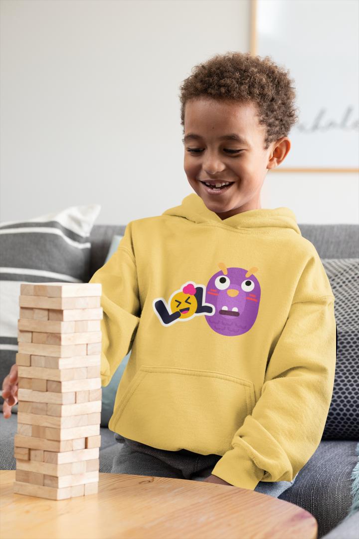 Boy's LOL Hoodie Sweatshirt Yellow by ZealforTee