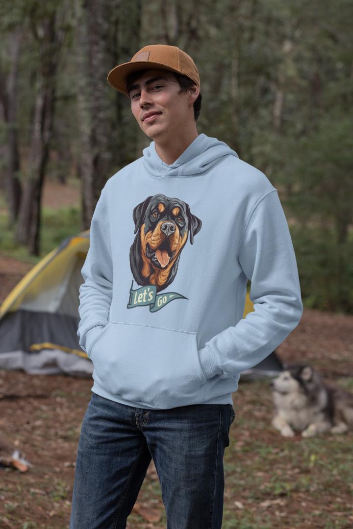 Men's Man BFF Hoodie Sweatshirt Navy Blue by ZealforTee